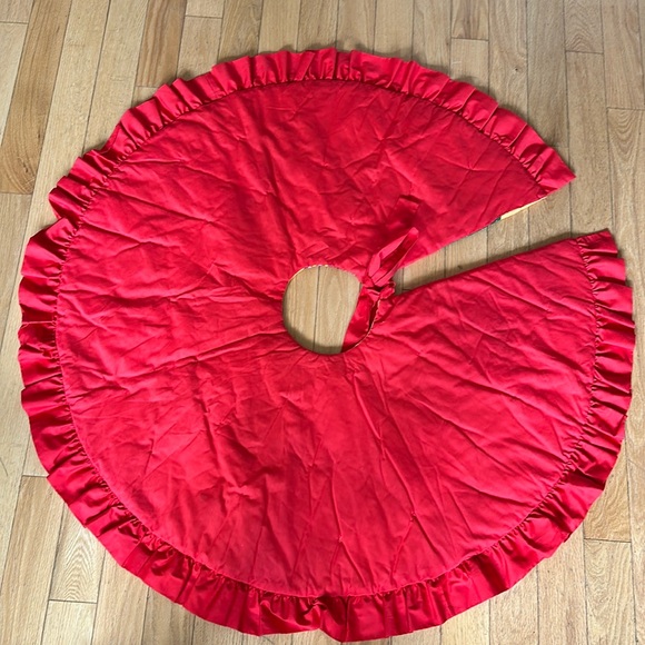 Vintage Christmas Tree Skirt Patchwork Quilted Hand Made - Picture 2 of 7